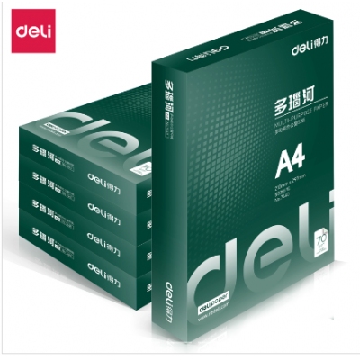 得力7441多瑙河复印纸(A4-70g-5包)(包)