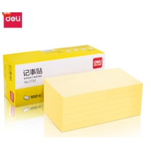 得力7733记事贴(淡黄)76*76mm(包)